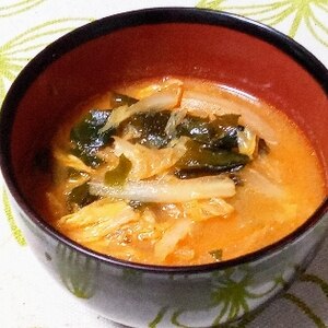 お味噌汁レシピ❁白菜・ワカメ